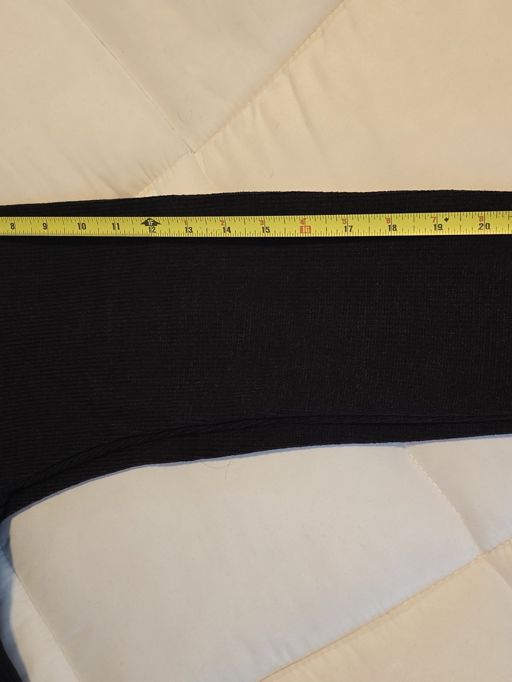 Unisex Black Ribbed Knit Sweater- Classic Stretch